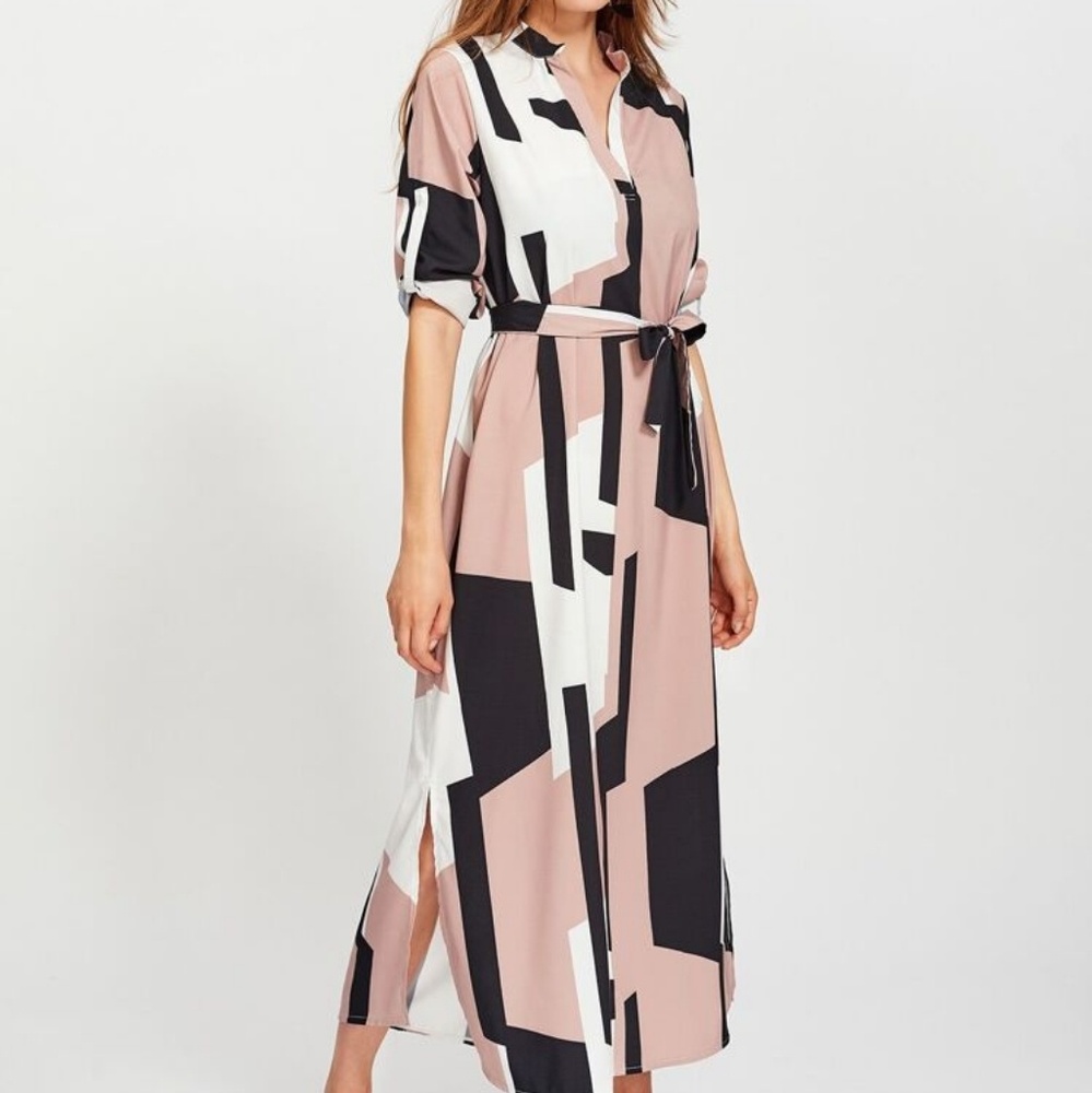 Adjustable Sleeve Maxi Dress